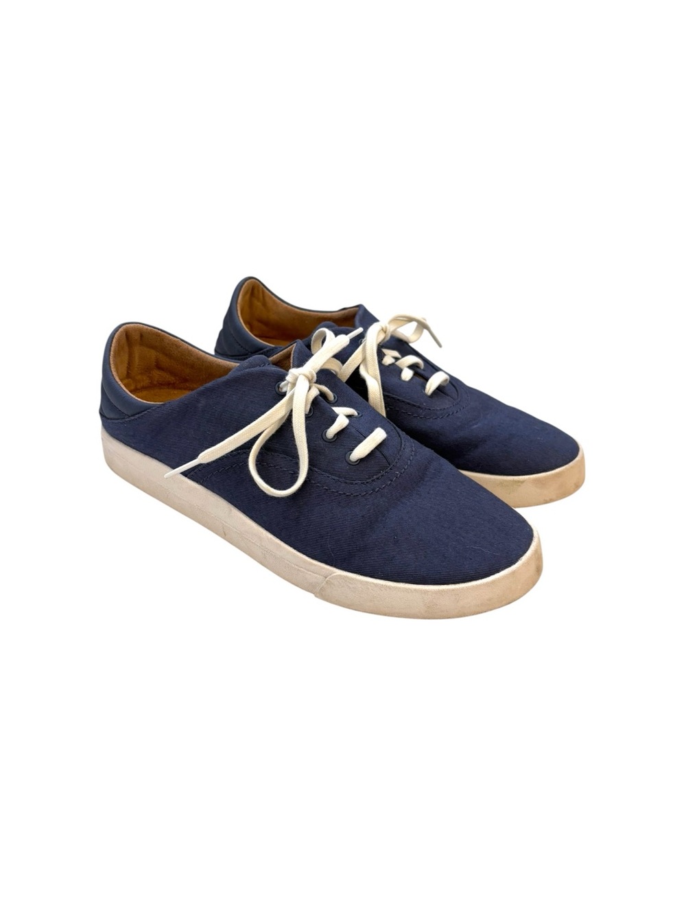 OluKai Kohu Women’s 9.5‎ Sneakers Blue Canvas Lace Up Casual Boat Shoes Preppy